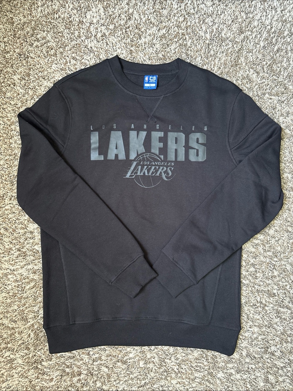 Los Angeles Lakers Black Crewneck Sweatshirt